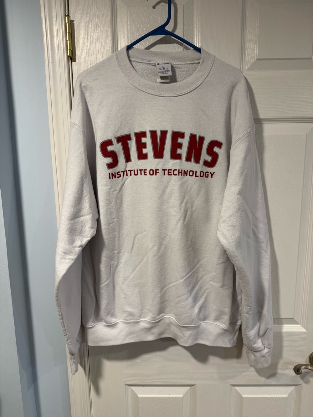 Stevens Institute of Technology White Crewneck Sweatshirt